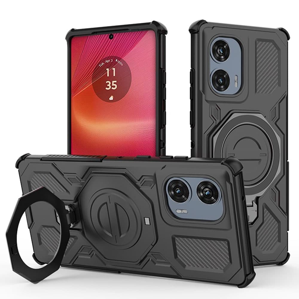 Techsuit Carbon Shield PRO - θήκη για Motorola Edge 50 Fusion - Μαύρο