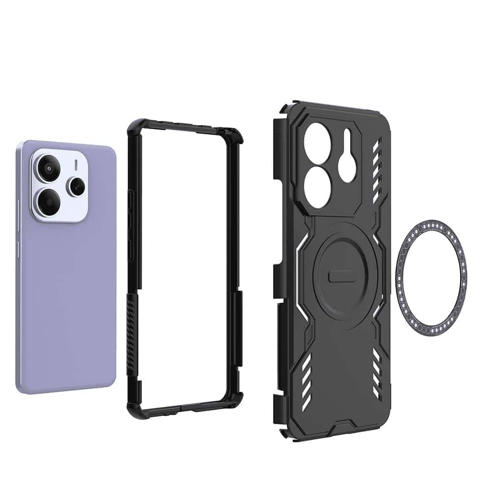 Techsuit ArmorMag - θήκη για Xiaomi Redmi Note 14 5G - Μαύρο 5