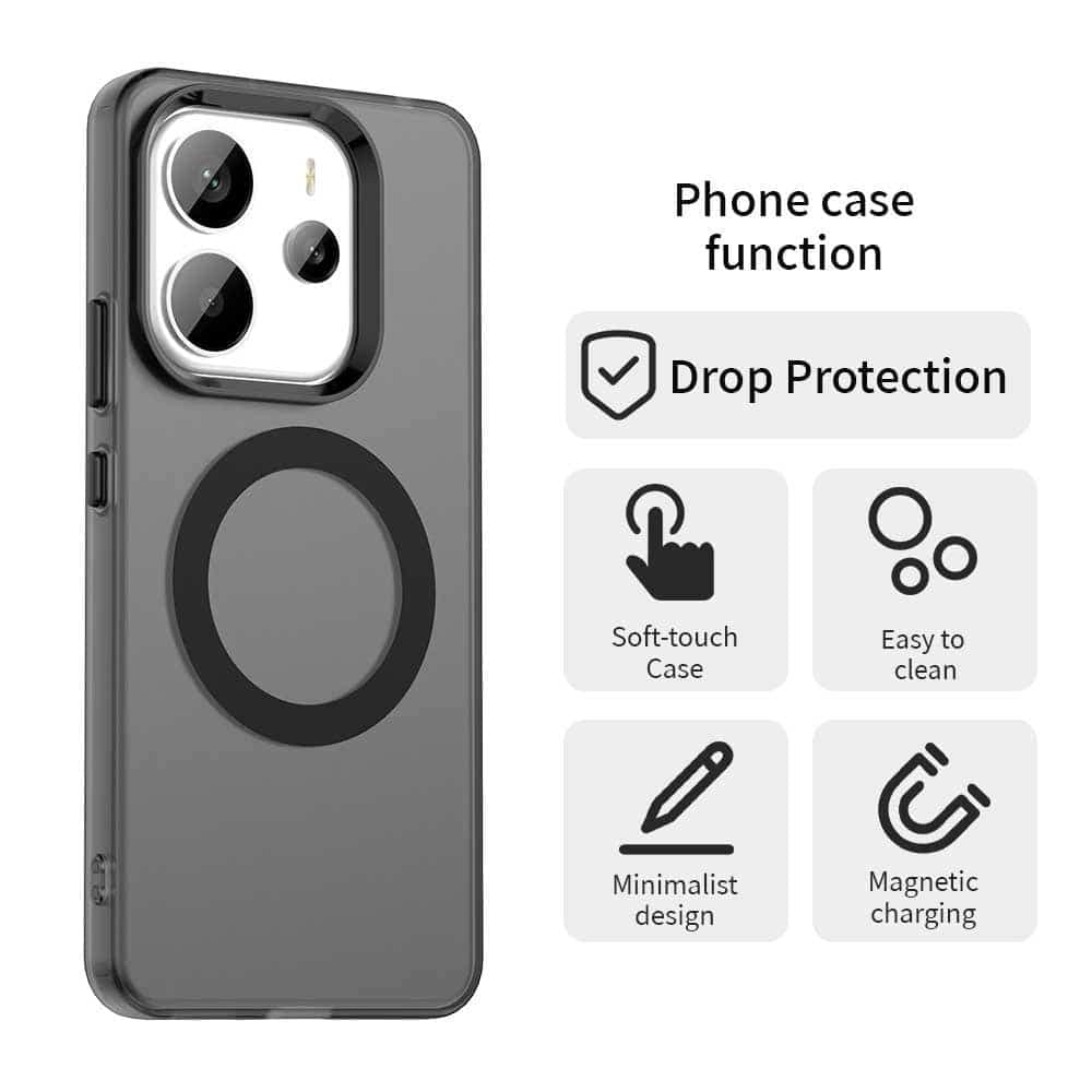 Techsuit CandyCase MagSafe - θήκη για Xiaomi Redmi Note 14 4G - Μαύρο 5