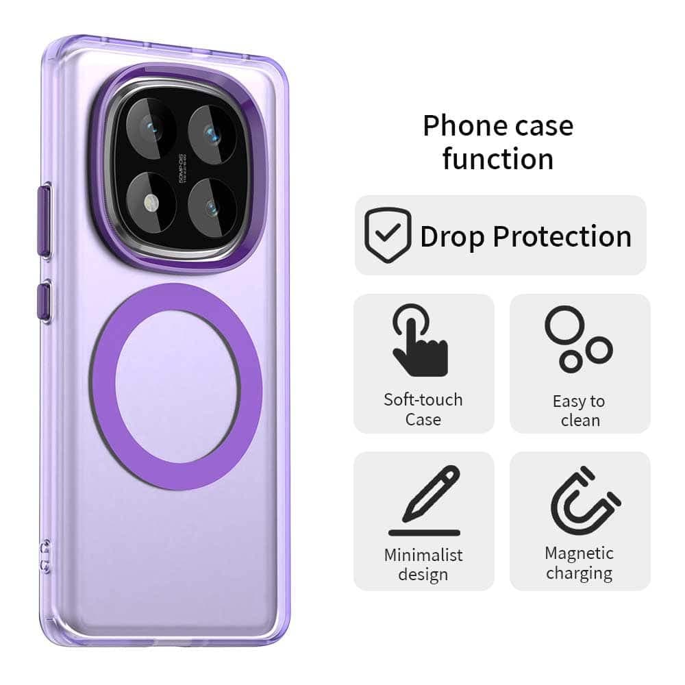 Techsuit CandyCase MagSafe - θήκη για Xiaomi Redmi Note 14 Pro 4G - Μωβ 5