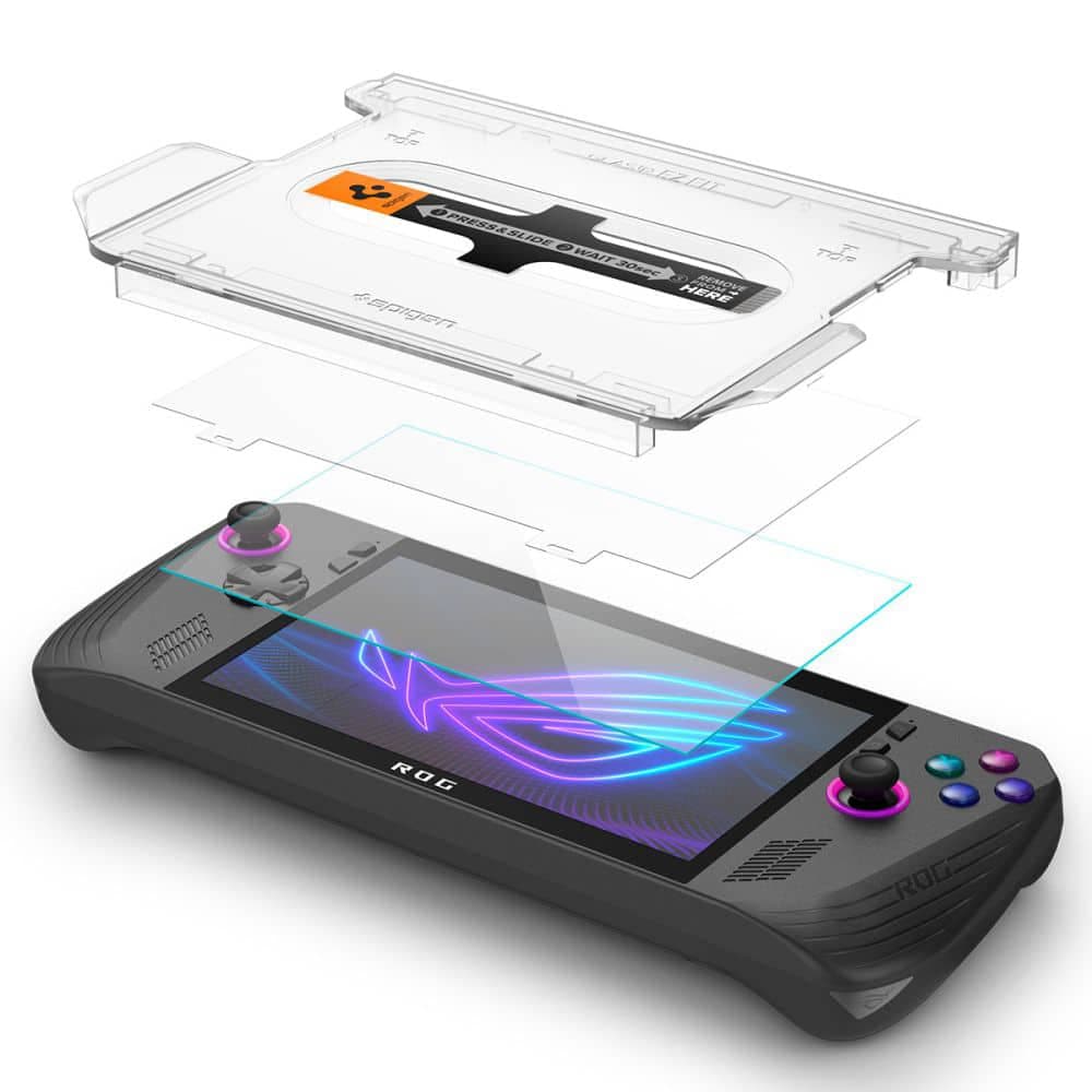 Spigen - Glas.tr Ez-Fit (2 Pack) - Asus Rog Ally X - Clear 2