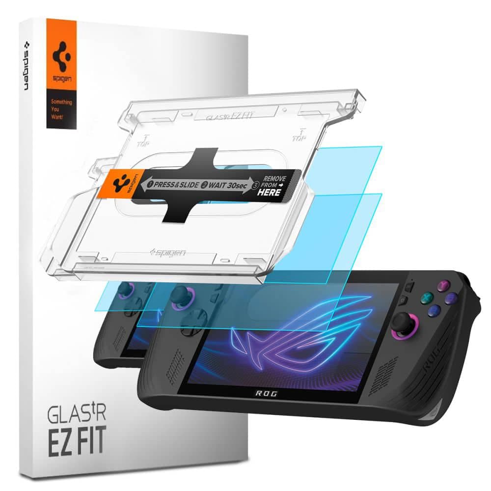 Spigen - Glas.tr Ez-Fit (2 Pack) - Asus Rog Ally X - Clear