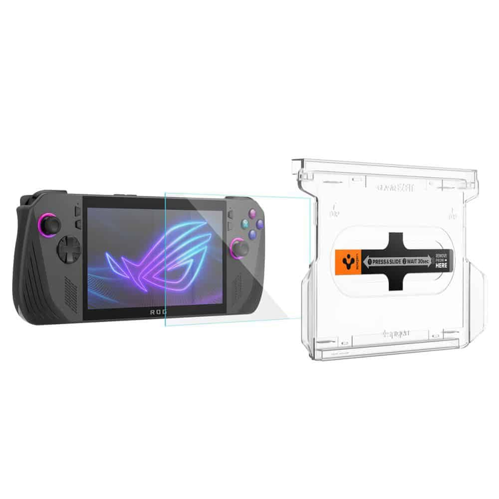Spigen - Glas.tr Ez-Fit (2 Pack) - Asus Rog Ally X - Clear 4