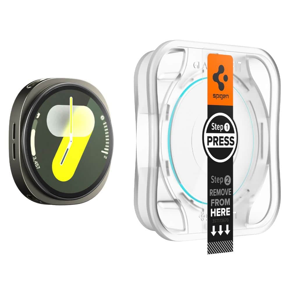 Spigen - Glas.tr Ez Fit (2 Pack) - Samsung Galaxy Watch8 40mm - Clear 5