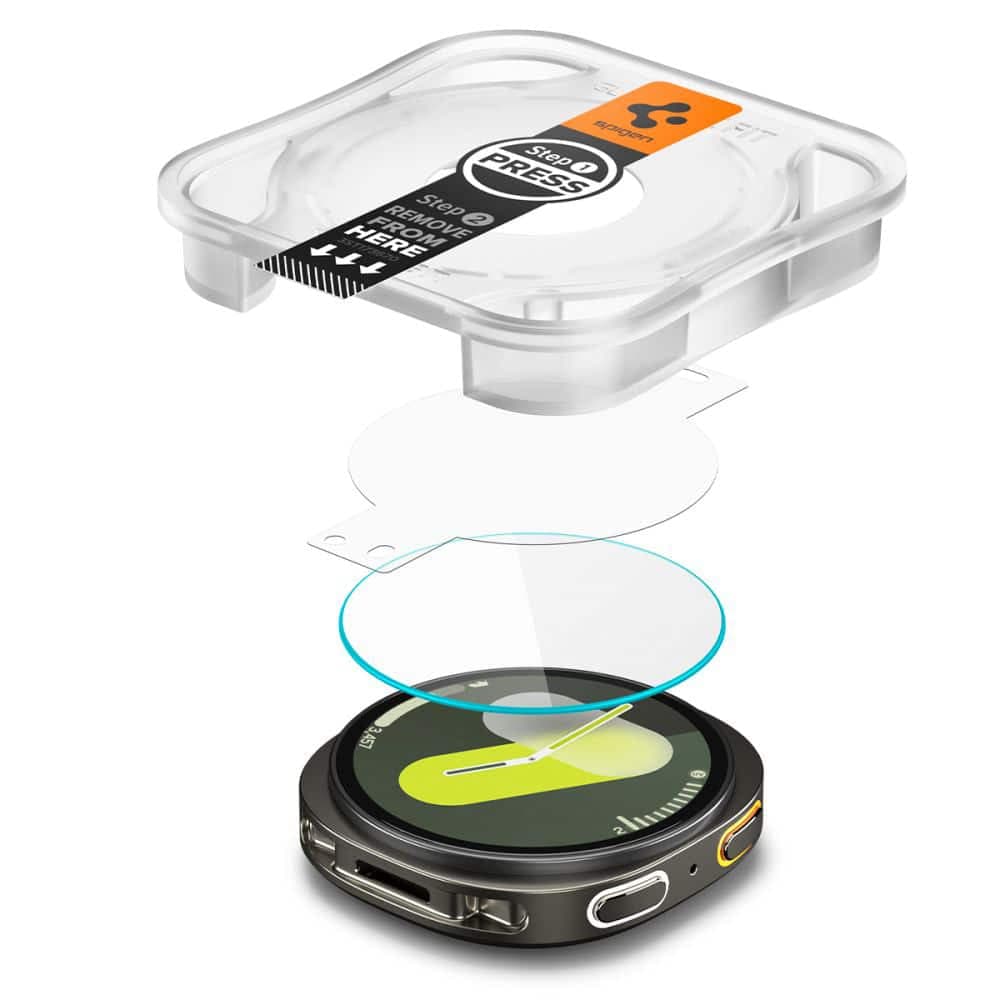 Spigen - Glas.tr Ez Fit (2 Pack) - Samsung Galaxy Watch8 40mm - Clear 3