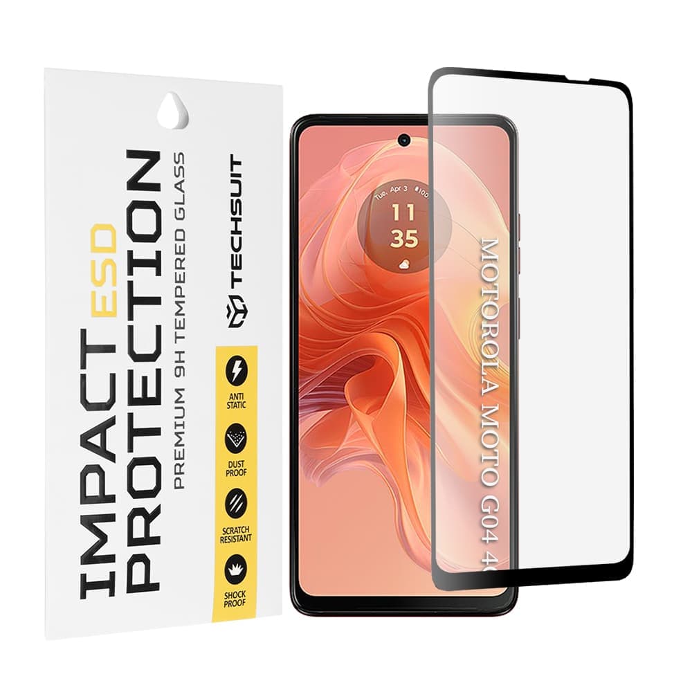 Techsuit - Esd Glass - Motorola Moto G04 /g04s / Moto G24 / Moto G24 Power / Moto E14 - Black