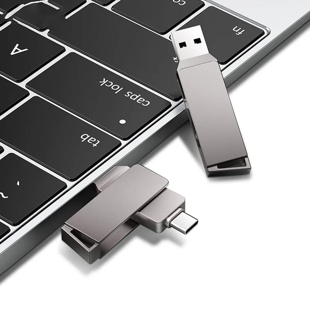 Techsuit - Memory Stick Thsm19 (thsm19816) - Dual-Interface USB 3.0, Type-C, 16gb, High Speed Flashdrive - Grey 3