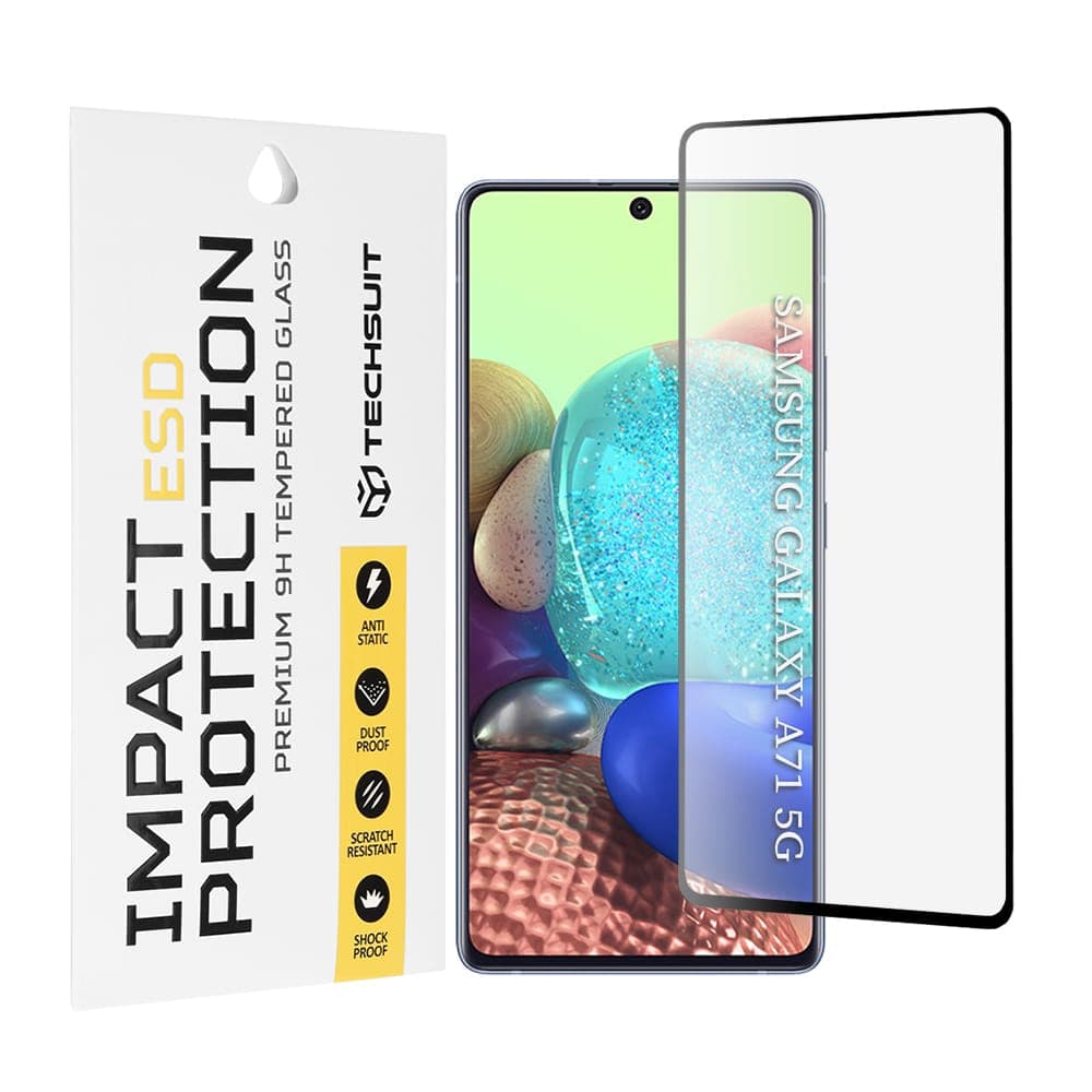 Techsuit - Esd Glass - Samsung Galaxy A71 4g / A71 5g / Note 10 Lite / M51 - Black