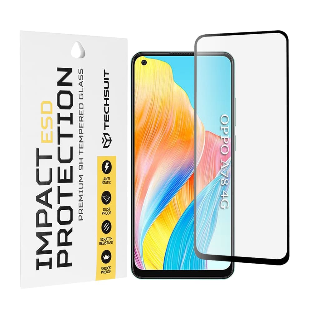 Techsuit - Esd Glass - Oppo A78 4g - Black