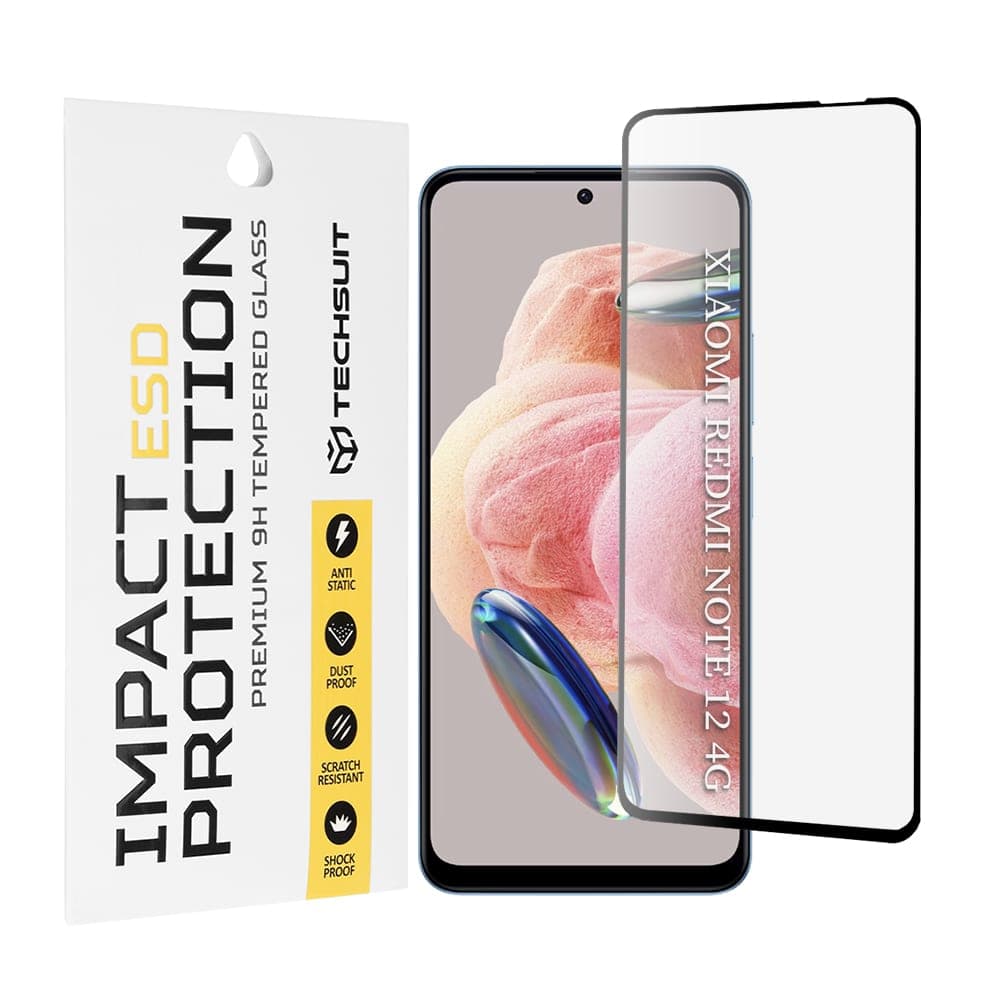 Techsuit - Esd Glass - Xiaomi Redmi Note 12 4g / 12 5g / Poco X5 - Black