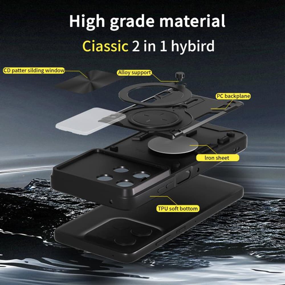 Techsuit CamGuard Pro - θήκη για Motorola Moto G56 - Μαύρο 6