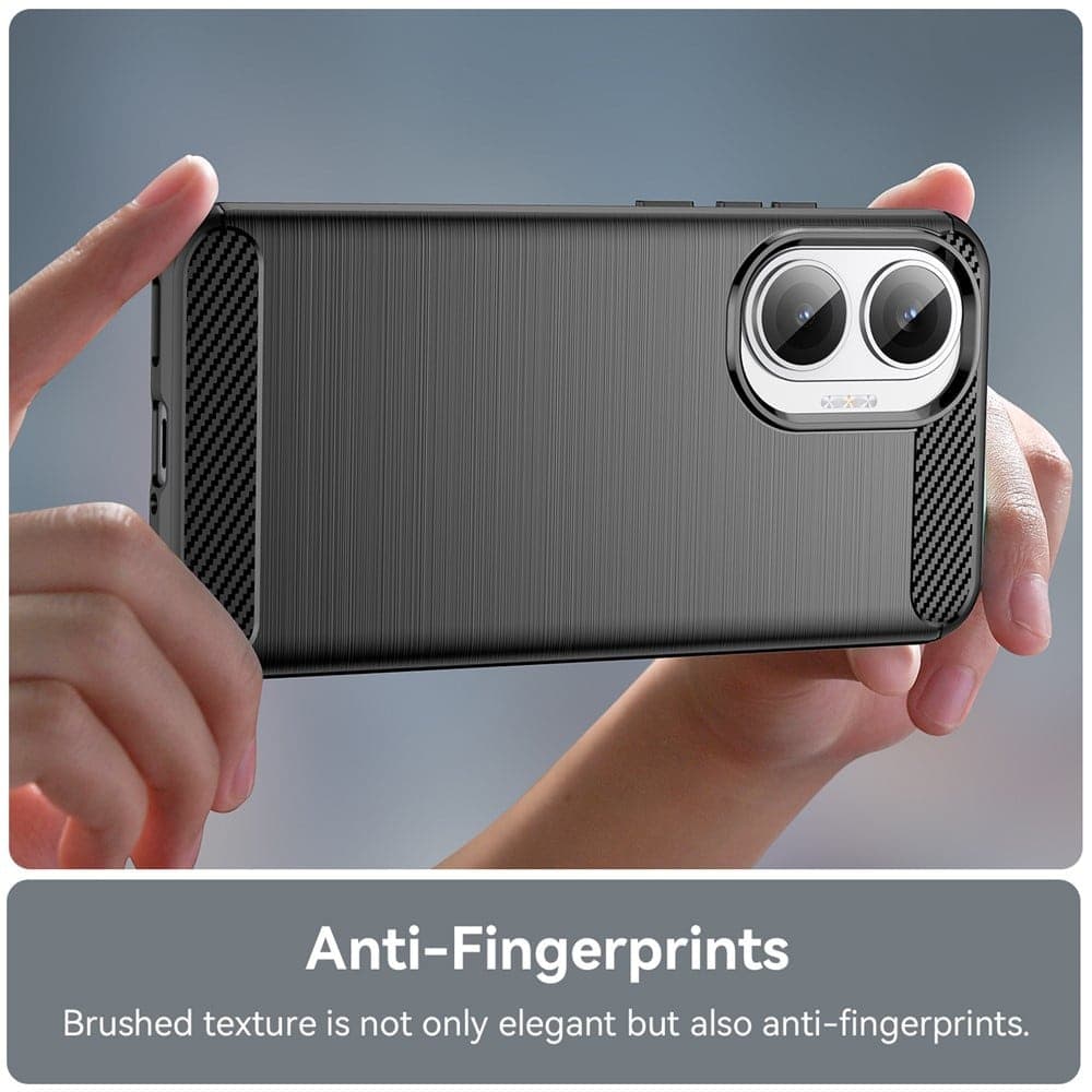 Techsuit Carbon Silicone - θήκη για Xiaomi Poco F7 - Μαύρο 6