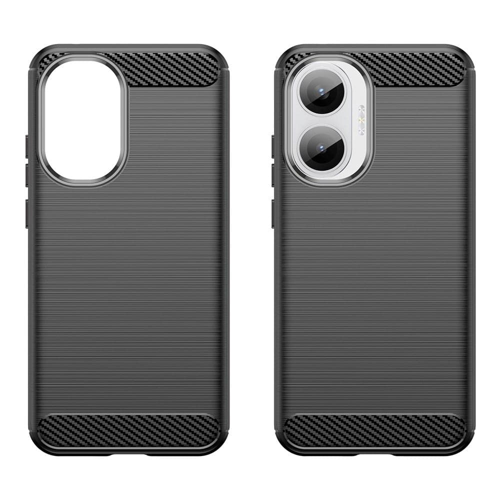 Techsuit Carbon Silicone - θήκη για Xiaomi Poco F7 - Μαύρο 2