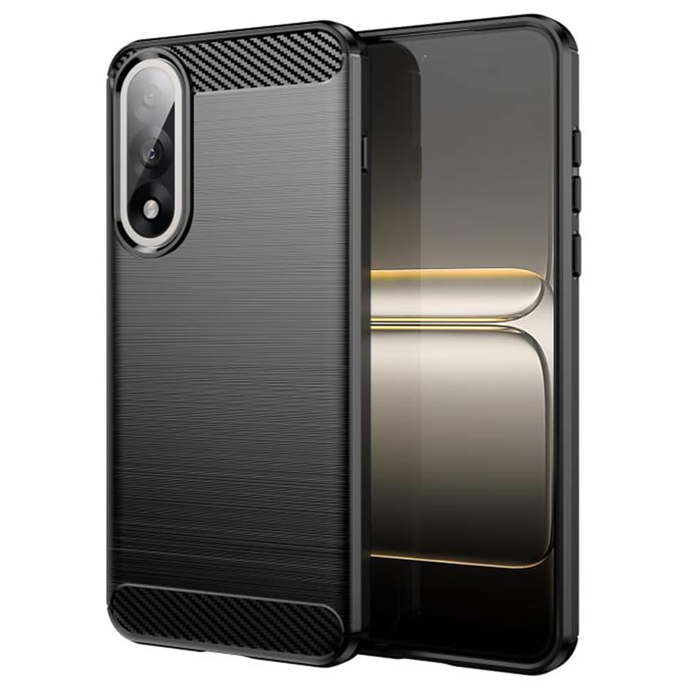 Techsuit Carbon Silicone - θήκη για Oneplus Nord 5 - Μαύρο