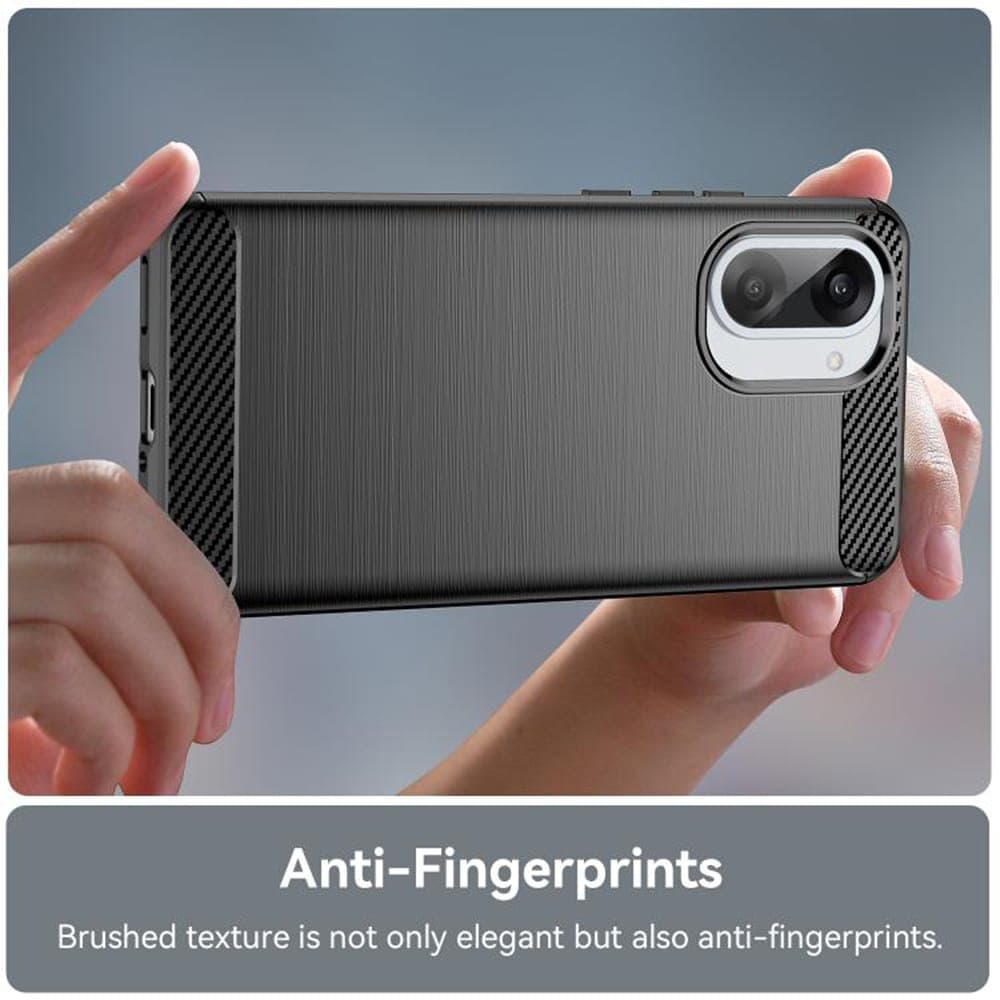 Techsuit Carbon Silicone - θήκη για Oneplus Nord CE5 - Μαύρο 4