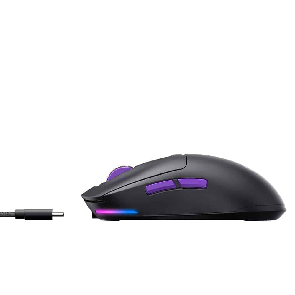 Havit - Wireless Gaming Mouse (ms969wb) - 1000 - 16000dpi, Led Lights, 150mah, 1.6m, 5v - Black / Purple 4