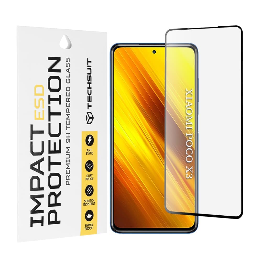 Techsuit - Esd Glass - Xiaomi Poco X3 / Poco X3 Nfc / Poco X3 Pro - Black