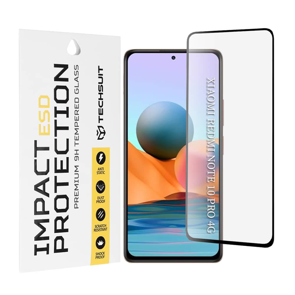 Techsuit - Esd Glass - Xiaomi Redmi Note 10 Pro / Note 10 Pro Max - Black