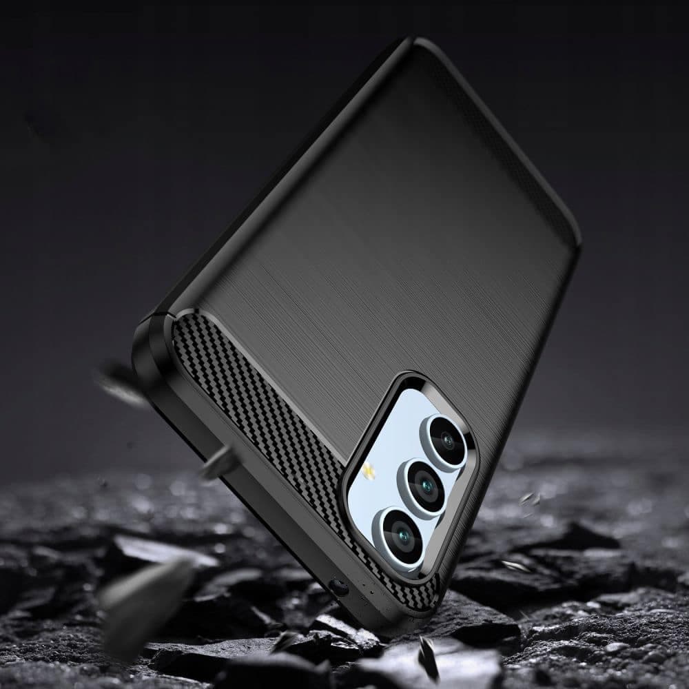 Techsuit Carbon Silicone - θήκη για Samsung Galaxy A34 - Μαύρο 3