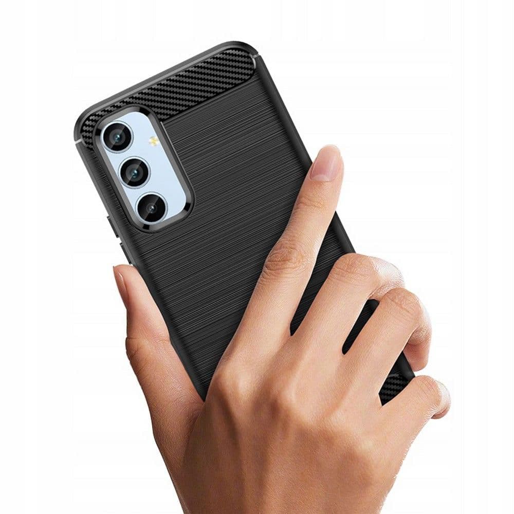 Techsuit Carbon Silicone - θήκη για Samsung Galaxy A34 - Μαύρο 2