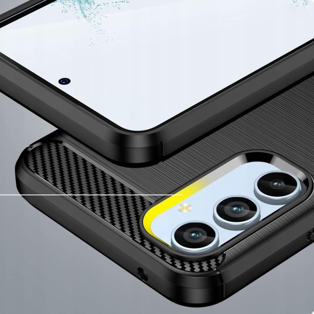 Techsuit Carbon Silicone - θήκη για Samsung Galaxy A34 - Μαύρο 4