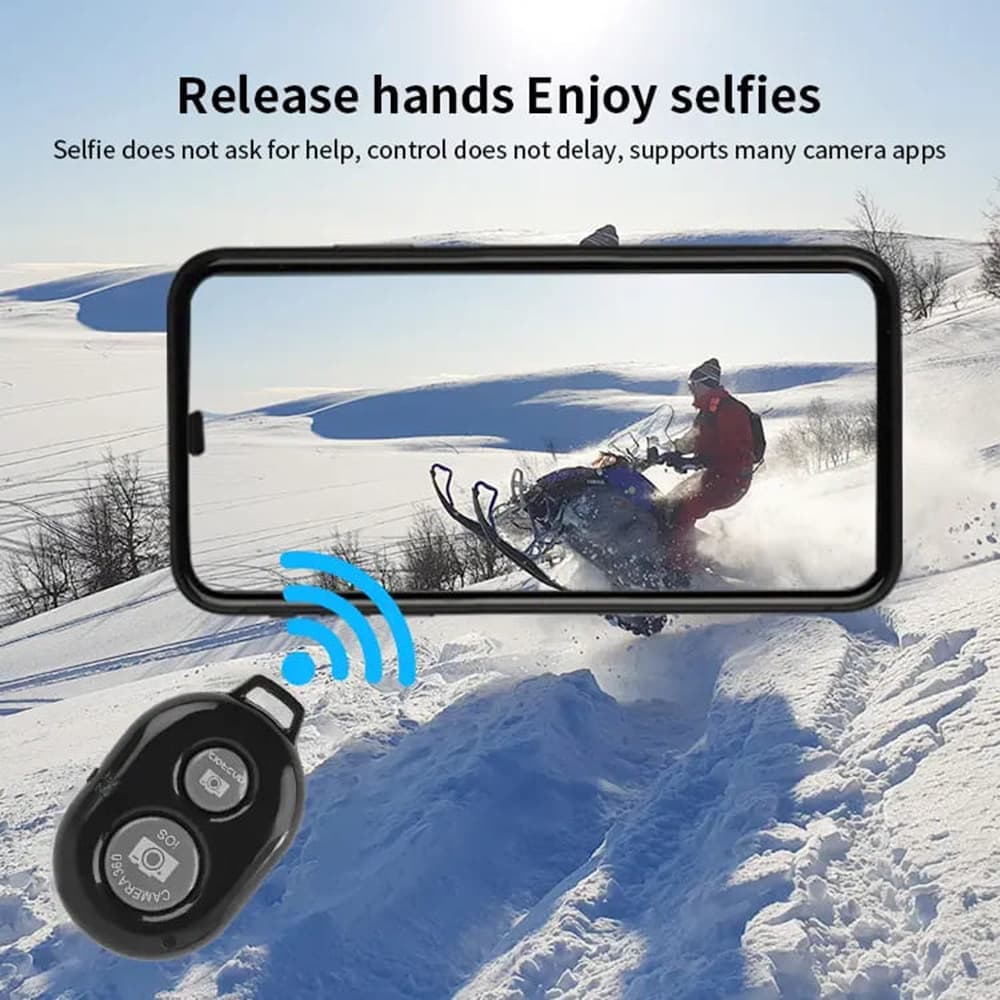 Techsuit - Bluetooth Remote Control (RMC-01) - for Selfie, iOS 360° Camera, Android, CR2032 Battery - Black 7