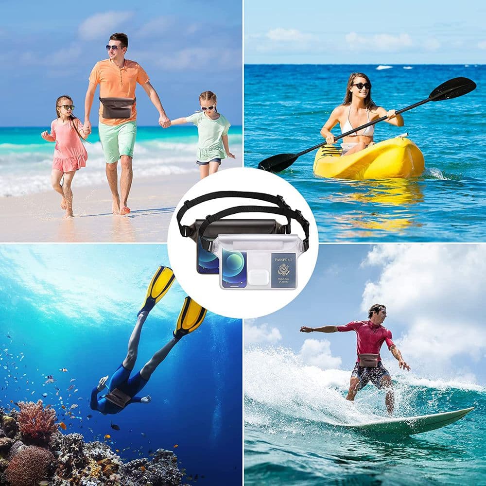 Techsuit - Waterproof Pouch - Universal Silicone Big Bag for Accessories - Black 6