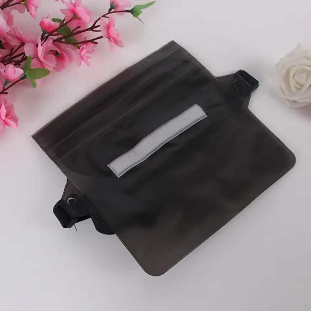 Techsuit - Waterproof Pouch - Universal Silicone Big Bag for Accessories - Black 3
