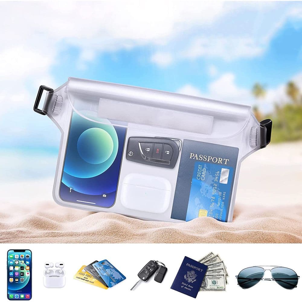 Techsuit - Waterproof Pouch - Universal Silicone Big Bag for Accessories - Black 5