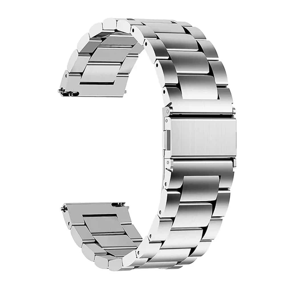 Techsuit - Watchband 18mm (W010) - Huawei Watch GT 4 (41mm)/W1/Honor Watch S1/Garmin Venu 2S/Vivoactive 4S - Silver