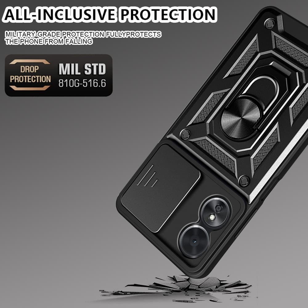 Techsuit CamShield Series - θήκη για Oppo A17 - Μαύρο 2