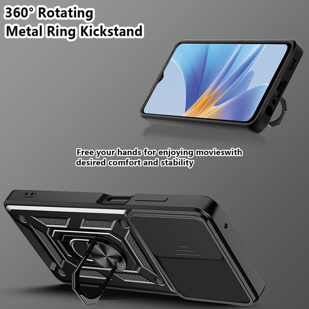 Techsuit CamShield Series - θήκη για Oppo A58 5G / A78 - Μαύρο 3