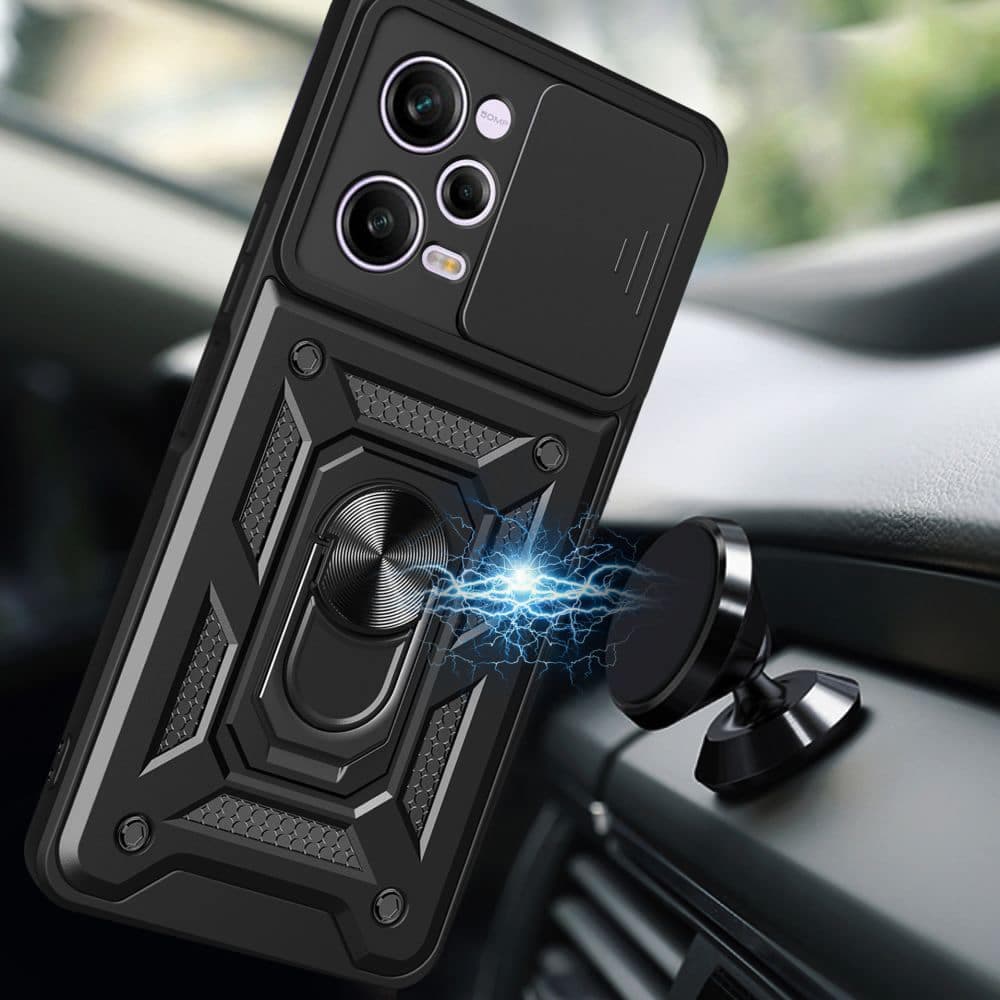 Techsuit CamShield Series - θήκη για Xiaomi Redmi Note 12 Pro / Poco X5 - Μαύρο 4
