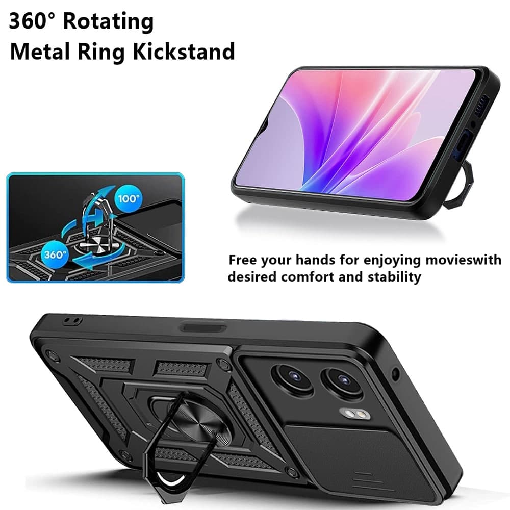Techsuit CamShield Series - θήκη για Oppo A57 4G / Oneplus Nord N20 SE - Μαύρο 3