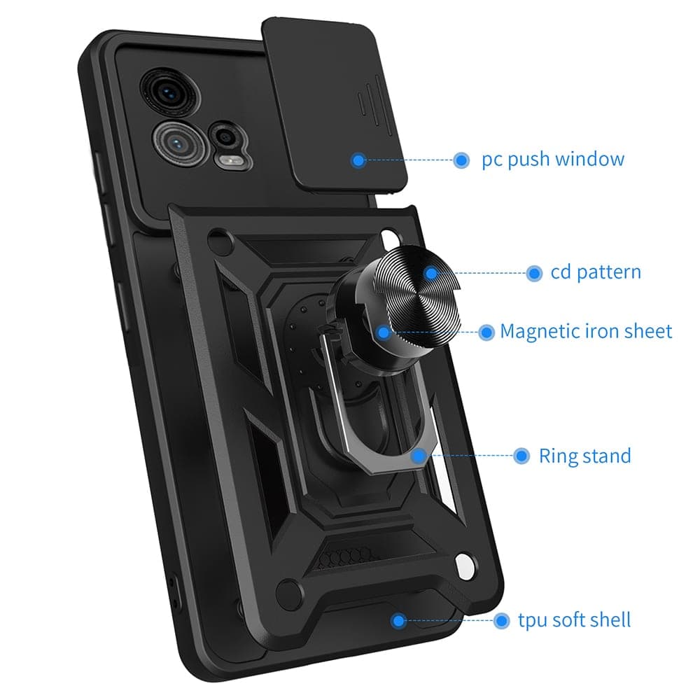 Techsuit CamShield Series - θήκη για Motorola Moto G72 - Μαύρο 5