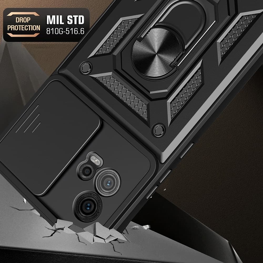 Techsuit CamShield Series - θήκη για Motorola Moto G72 - Μαύρο 3