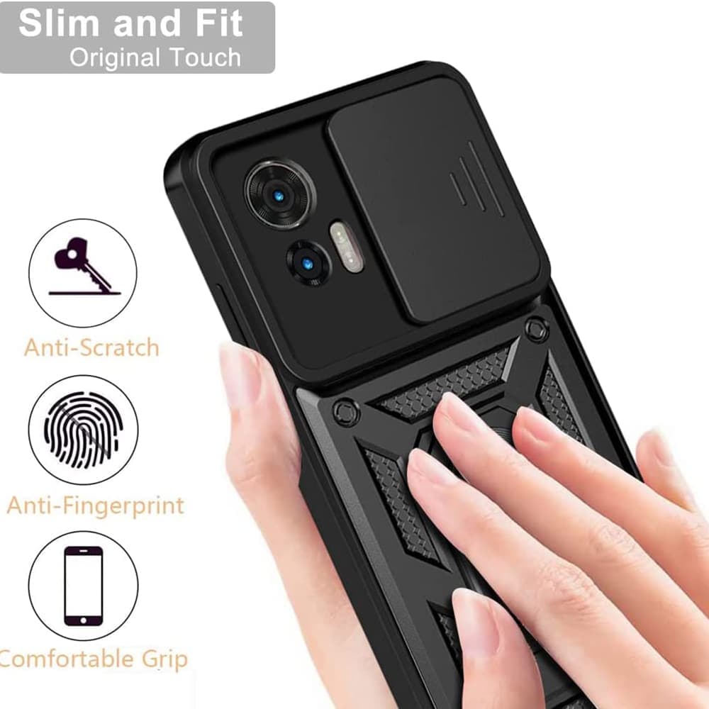 Techsuit CamShield Series - θήκη για Motorola Edge 30 Neo - Μαύρο 3