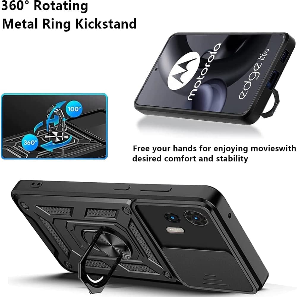 Techsuit CamShield Series - θήκη για Motorola Edge 30 Neo - Μαύρο 6