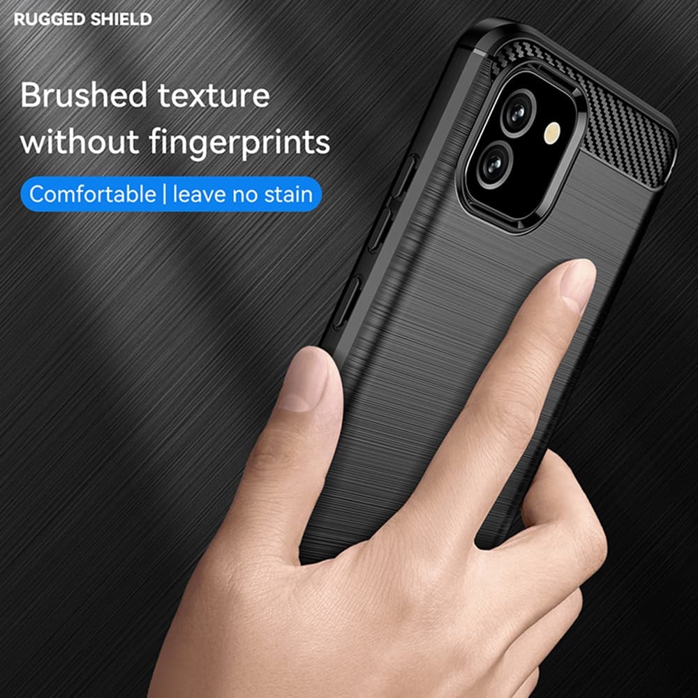 Techsuit Carbon Silicone - θήκη για Samsung Galaxy A04e - Μαύρο 2