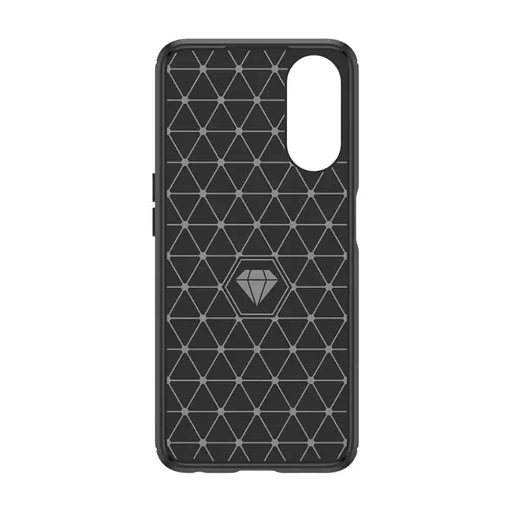 Techsuit Carbon Silicone - θήκη για Oppo A58 5G / A78 - Μαύρο 3