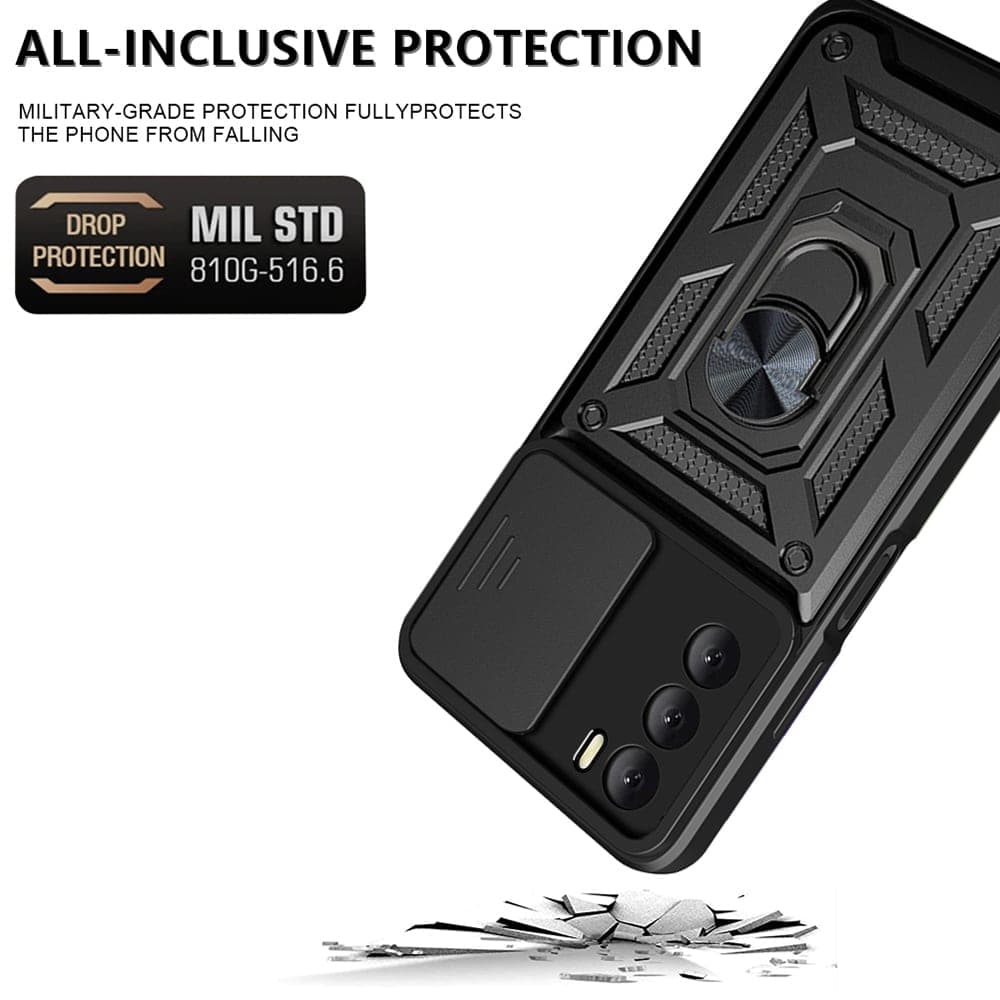 Techsuit CamShield Series - θήκη για Oppo A16 / A16s A54s - Μαύρο 4