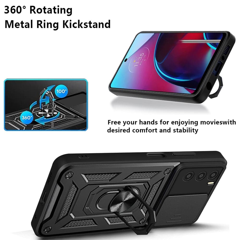 Techsuit CamShield Series - θήκη για Oppo A16 / A16s A54s - Μαύρο 2