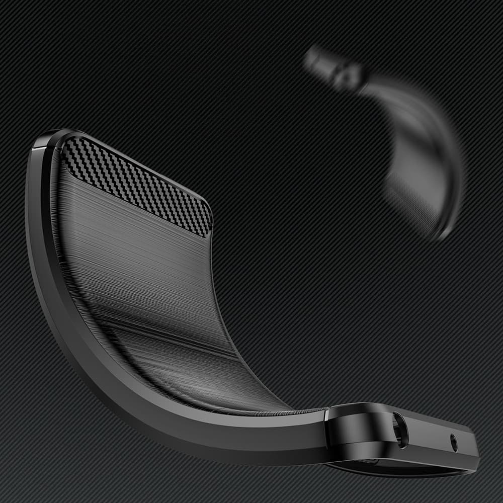 Techsuit Carbon Silicone - θήκη για Google Pixel 7a - Μαύρο 7