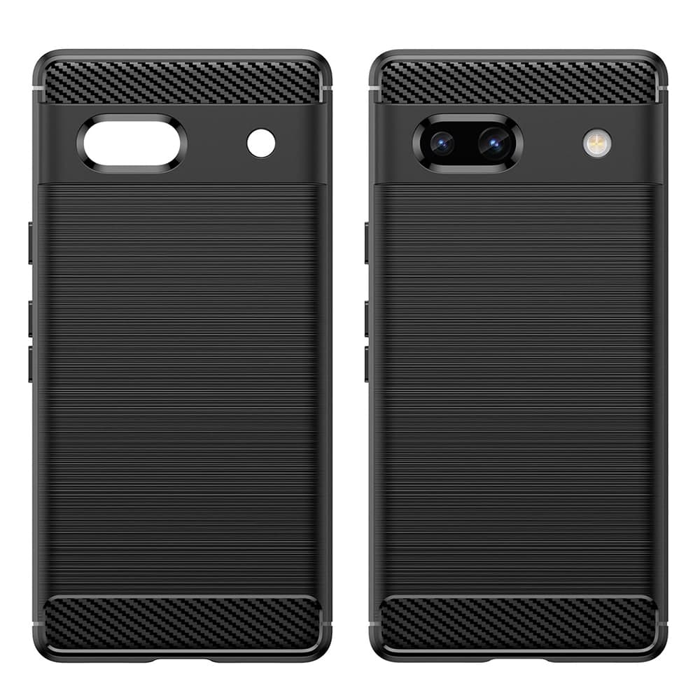 Techsuit Carbon Silicone - θήκη για Google Pixel 7a - Μαύρο 3