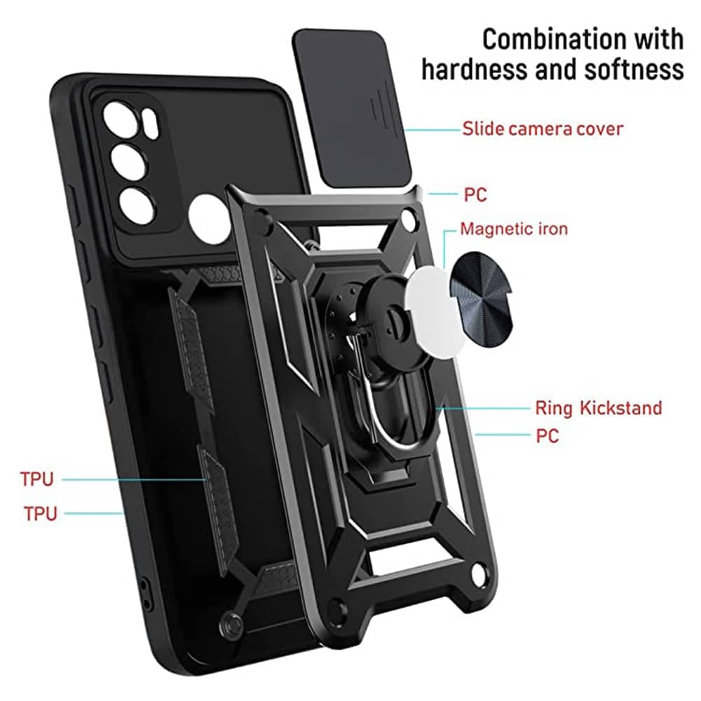 Techsuit CamShield Series - θήκη για Motorola Moto E20 / E30 E40 - Μαύρο 5