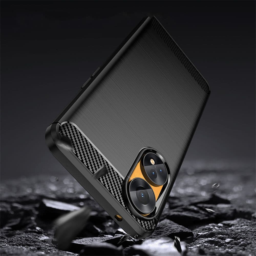 Techsuit Carbon Silicone - θήκη για Oppo Reno8 T - Μαύρο 3