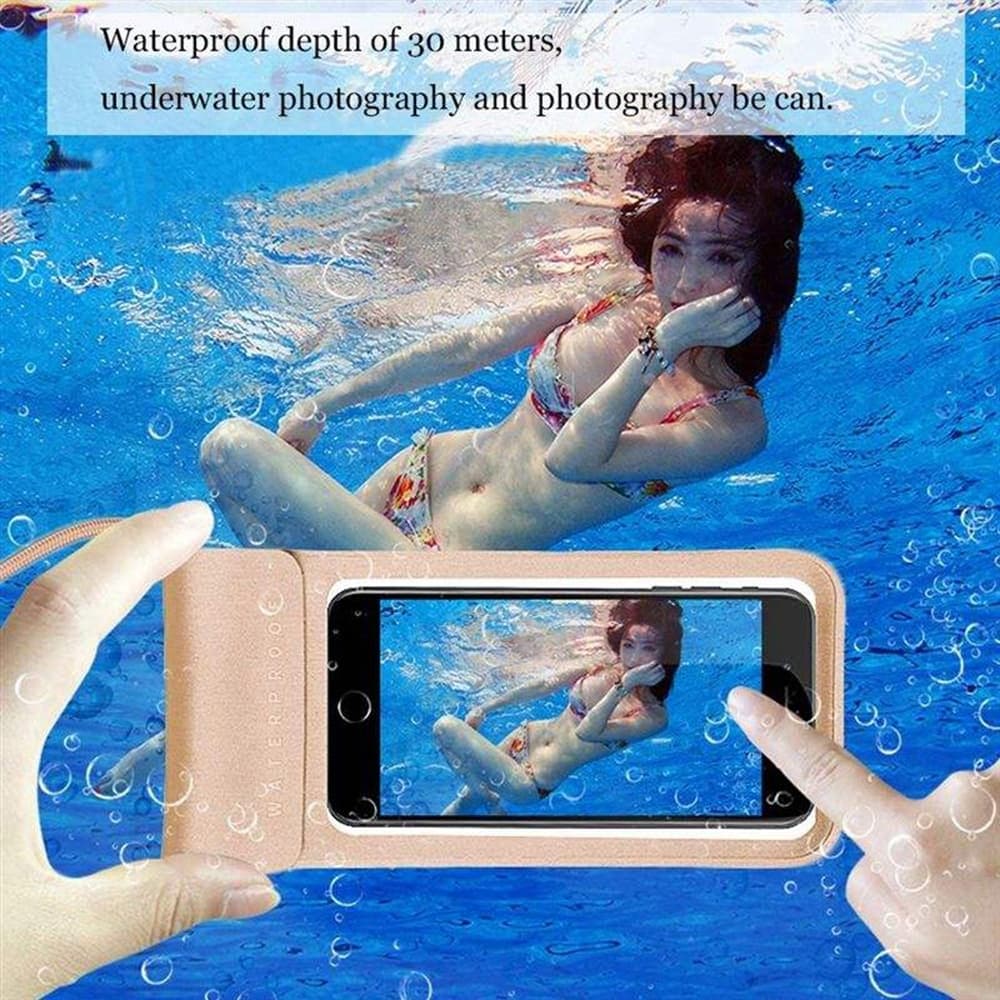 Techsuit - Waterproof Case (TWC1) - for Phones with max. 6.8", IPX8, 30m - Cyan 4