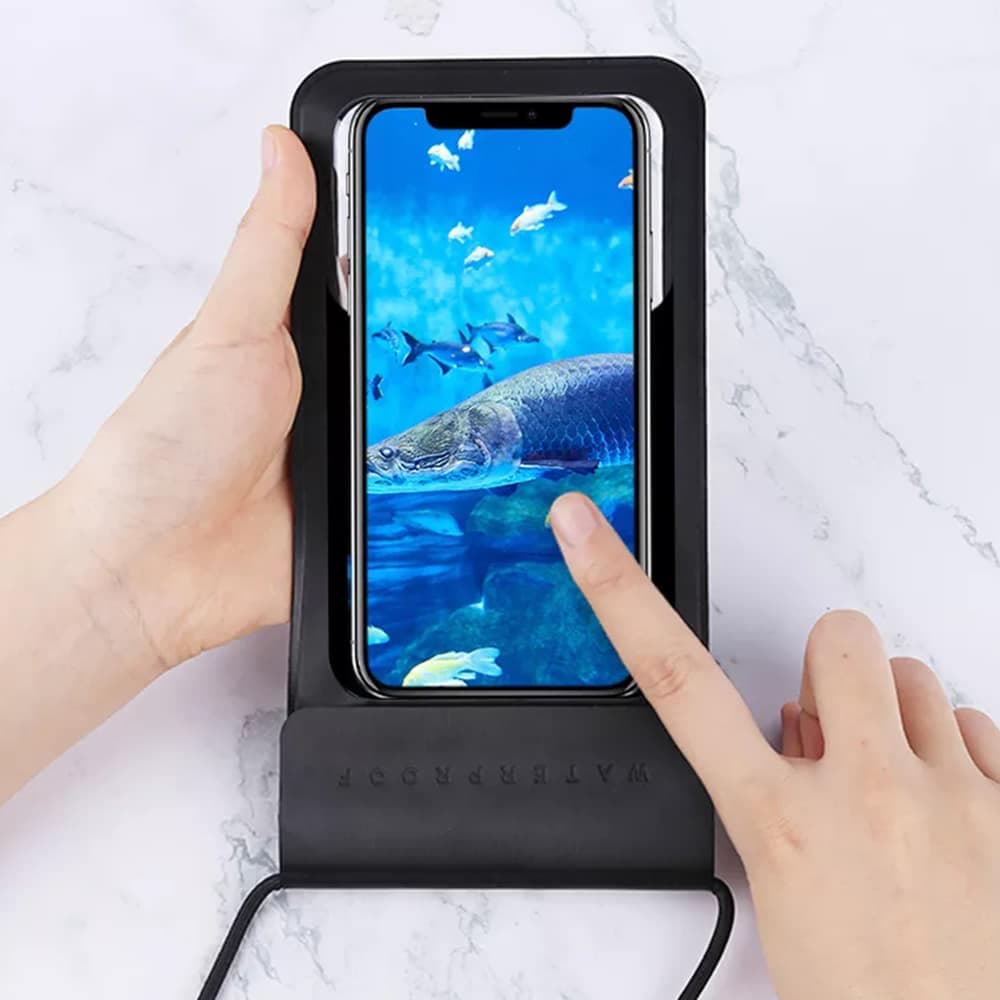 Techsuit - Waterproof Case (TWC1) - for Phones with max. 6.8", IPX8, 30m - Cyan 2