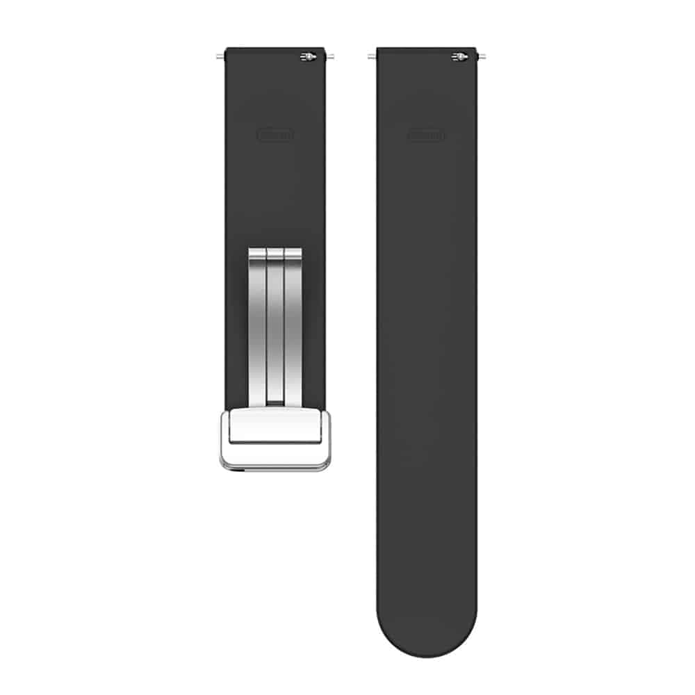 Techsuit - Watchband 20mm (W011) - Samsung Galaxy Watch 4/5/Active 2, Huawei Watch GT 3 (42mm)/GT 3 Pro (43mm) - Black 5