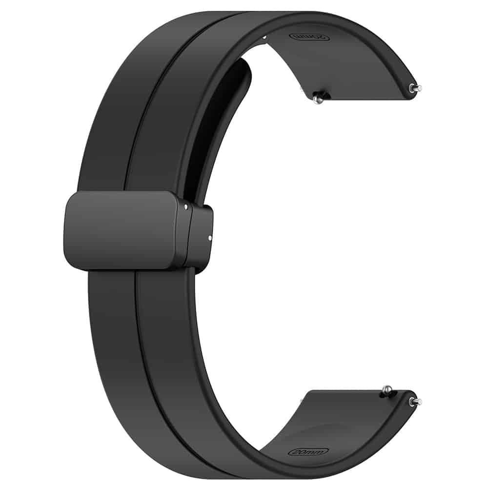 Techsuit - Watchband 20mm (W011) - Samsung Galaxy Watch 4/5/Active 2, Huawei Watch GT 3 (42mm)/GT 3 Pro (43mm) - Black